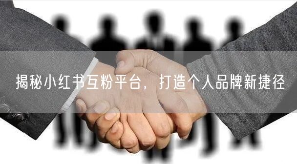 揭秘小红书互粉平台，打造个人品牌新捷径