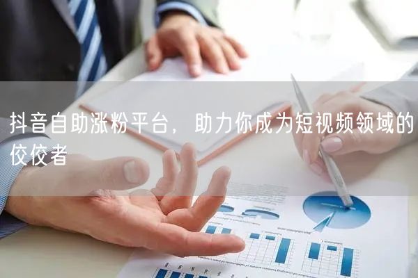 抖音自助涨粉平台，助力你成为短视频领域的佼佼者